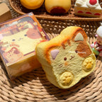 Moozy Kitty Toast Slowrising Squishy Bread Toy