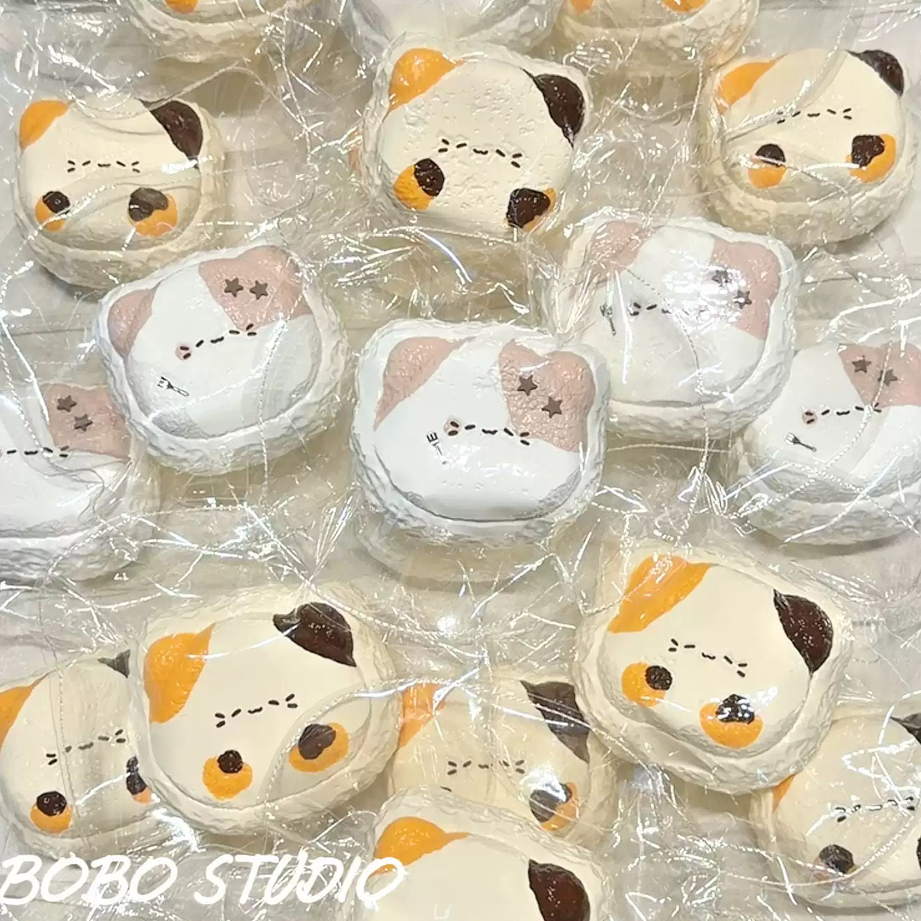 Calico Kitten Sandwich Cookie Taba Squishy