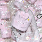 Kawaii Pink Marshmallow Bunny Taba Squishy | Stress Relief Fidget Toy
