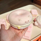 Mozzy Slowrising Creamy Bear Donut Squishy Toy