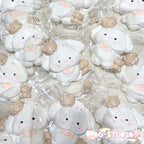 Adorable Bib Bunny with Bear Friends Taba Squishy Stress Relief Toy