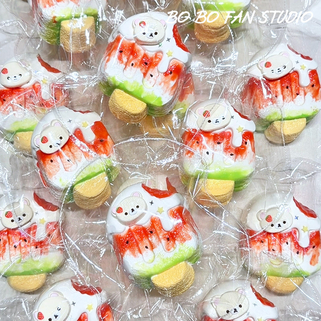 Beary Watermelon Ice Pop Taba Squishy