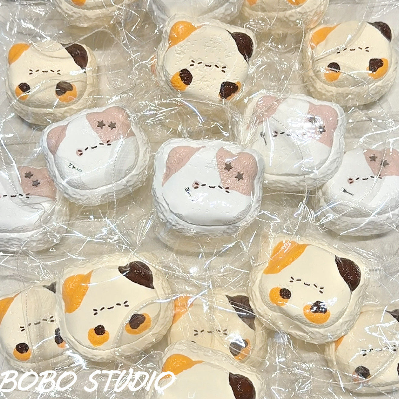 Calico Kitten Sandwich Cookie Taba Squishy