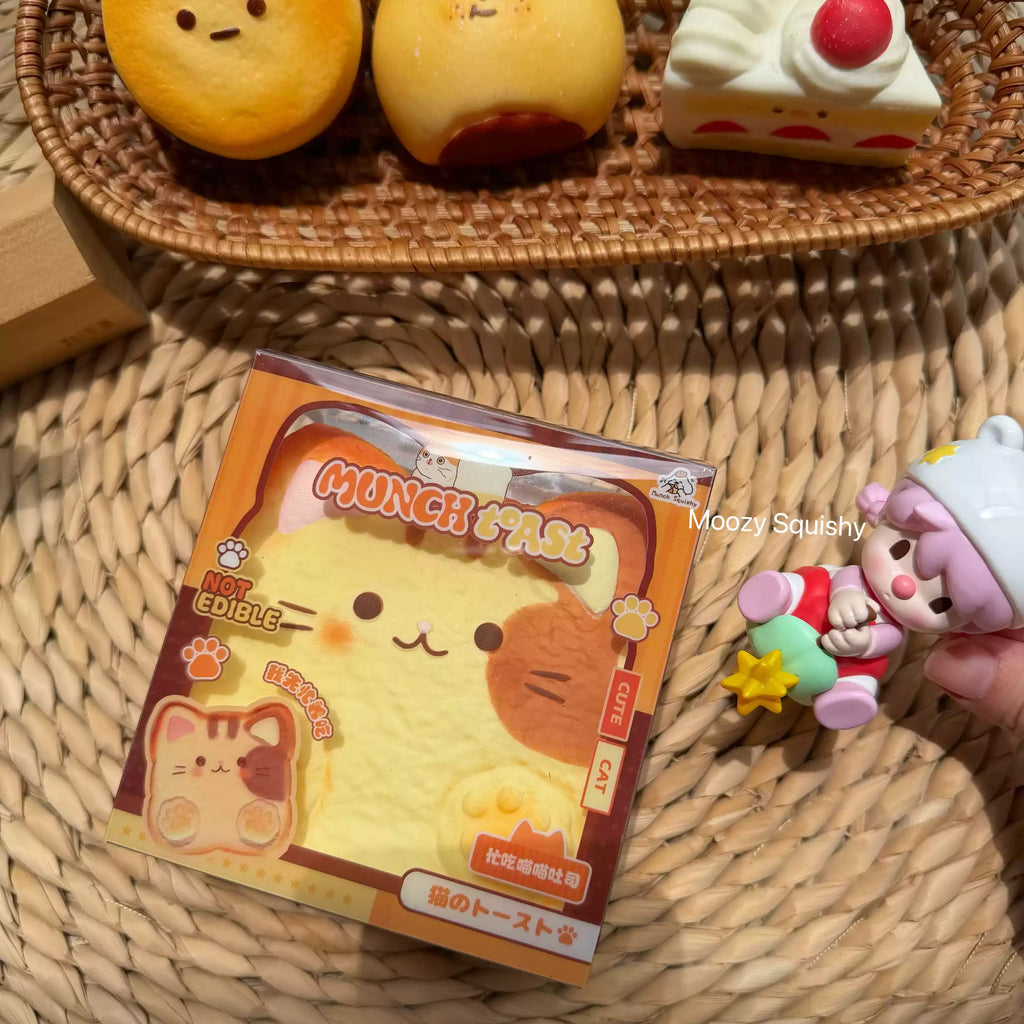 Moozy Kitty Toast Slowrising Squishy Bread Toy