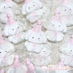 Adorable Party Hat Bunny Taba Squishy Stress Relief Toy
