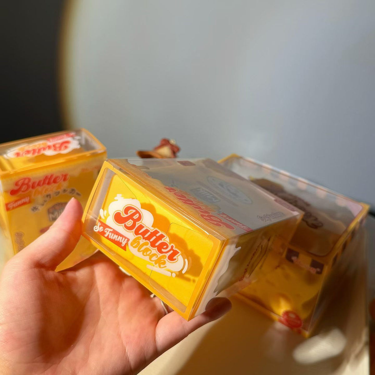 Moozy Buttery Swiss Cheese Cube Slowrising Squishy