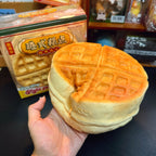 Moozy Jumbo Golden Slowrising Waffle Cake Squishy