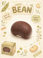 Adorable Cozy Bean Slowrising Squishy Fidget Toy