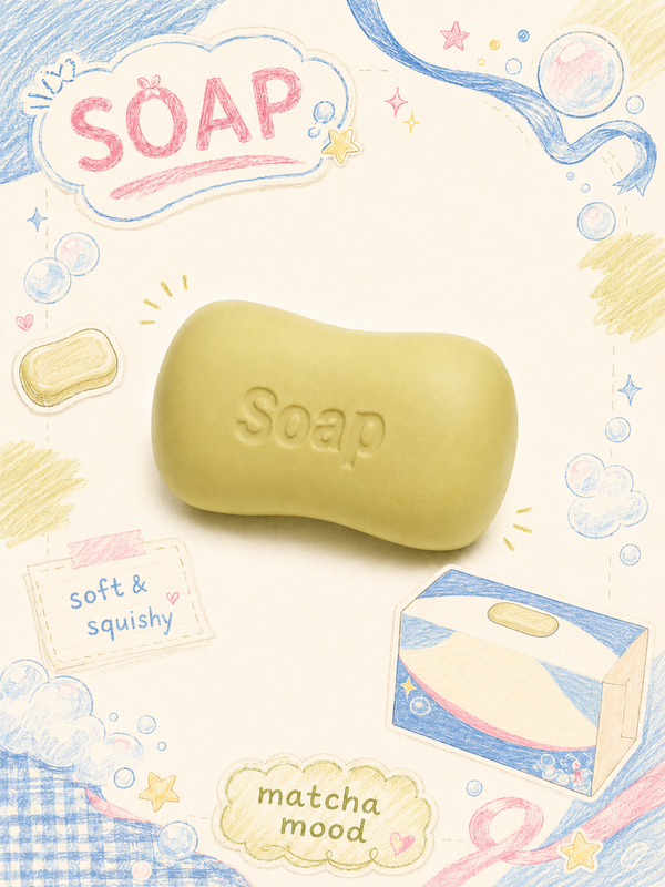 Soothing Matcha Soap Bar Slowrising Squishy Toy Main image