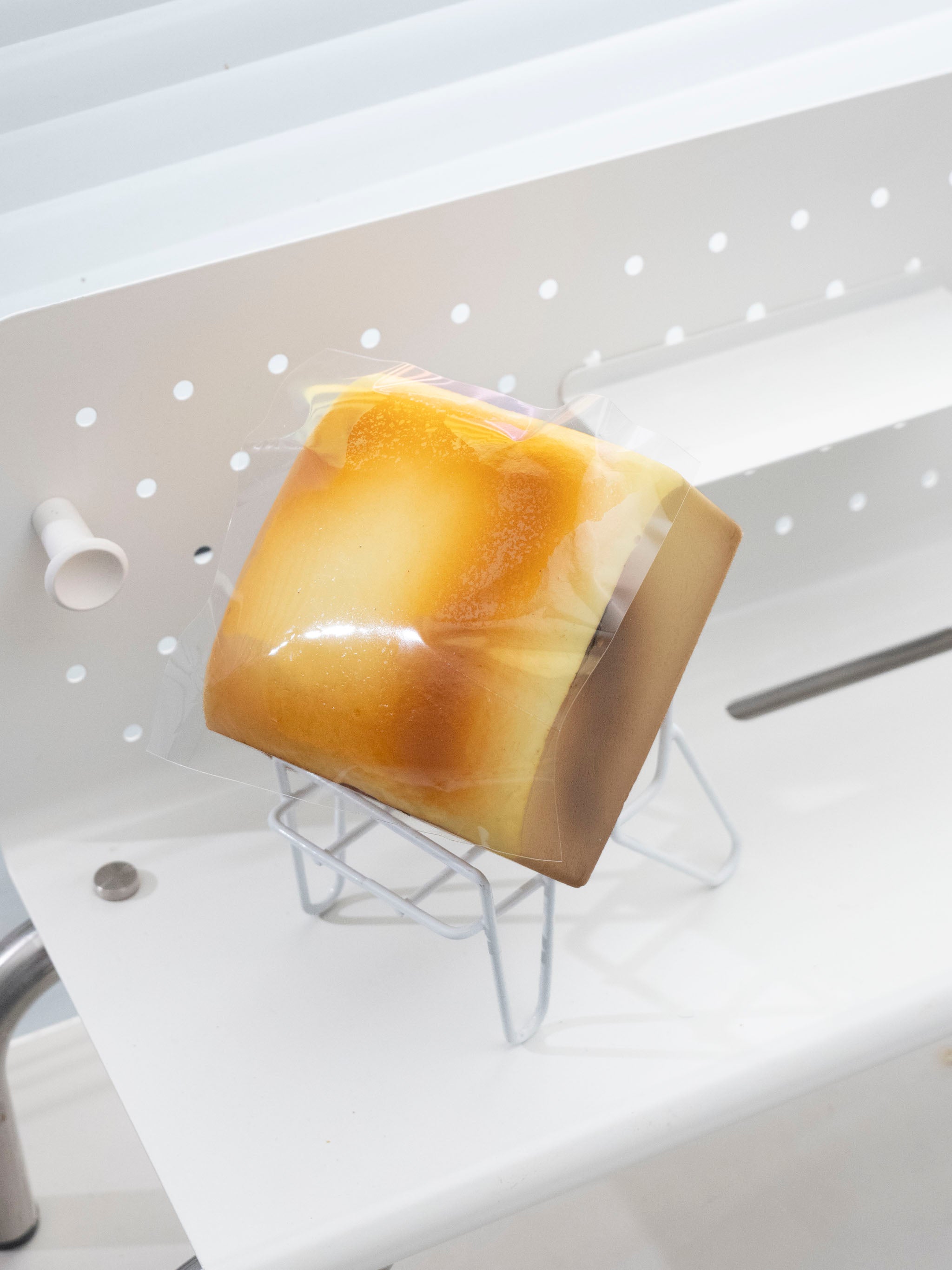 Golden Caramel Toast Loaf Slowrising Squishy Fidget Toy Secondary image