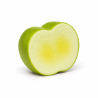 Moozy Realistic Fresh-Cut Green Apple Slowrising Squishy Toy