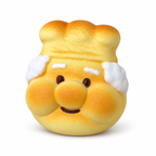 Cheerful Grandpa Baker Slowrising Bread Squishy