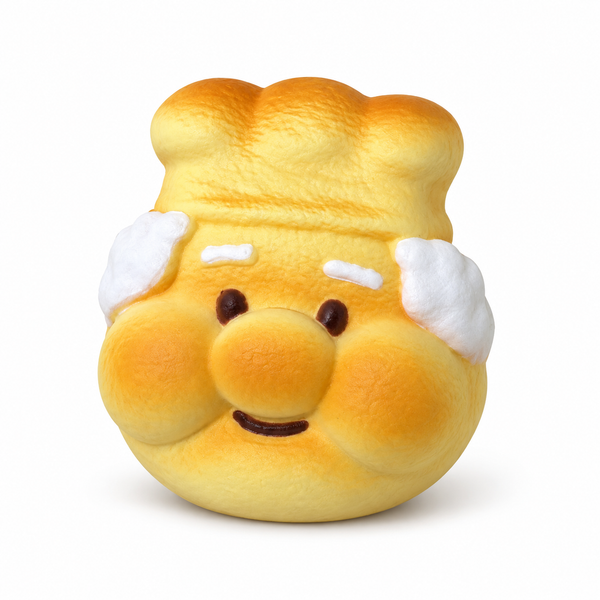 Cheerful Grandpa Baker Slowrising Bread Squishy Secondary image