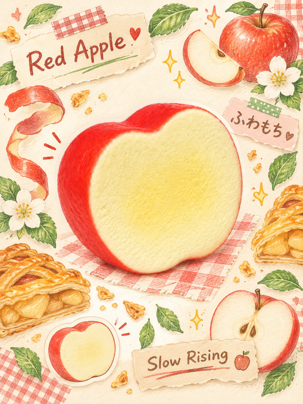 Moozy Sweet Apple Slice Slowrising