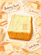 Moozy Slowrising Baker's Delight Jumbo Toast Squishy