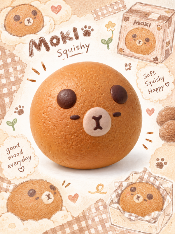 Moozy Slowrising Adorable Bear Bun Main image