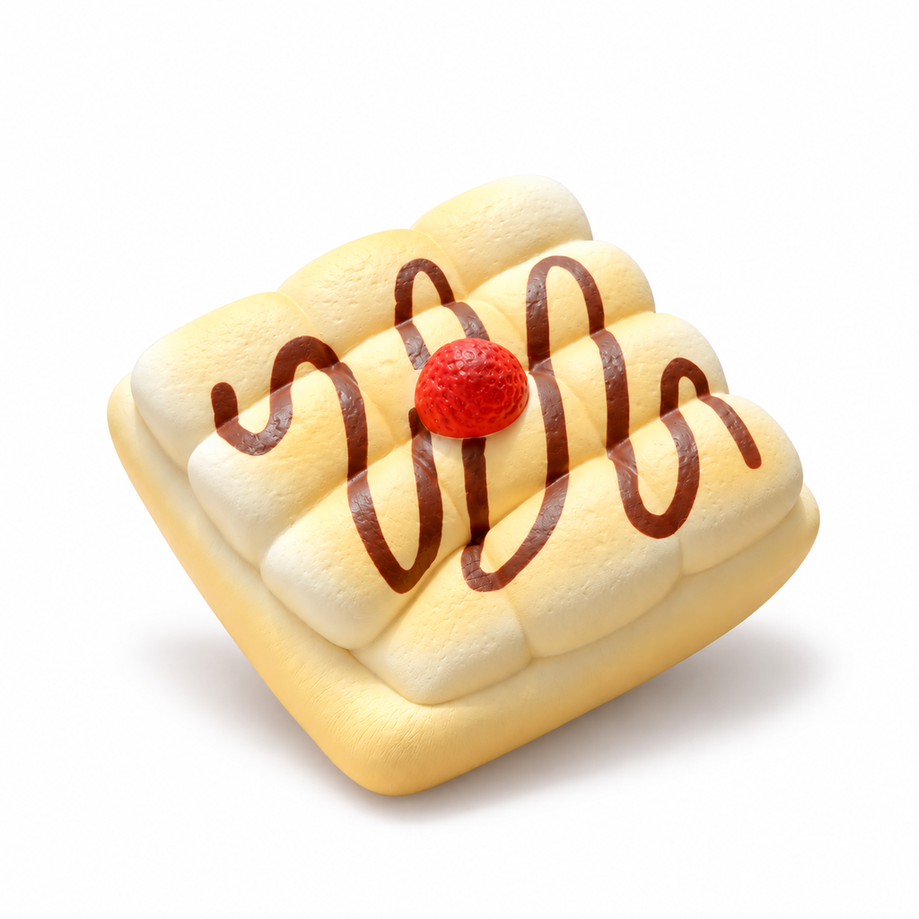 Moozy Slowrising Fluffy Marshmallow Toast with Chocolate Drizzle