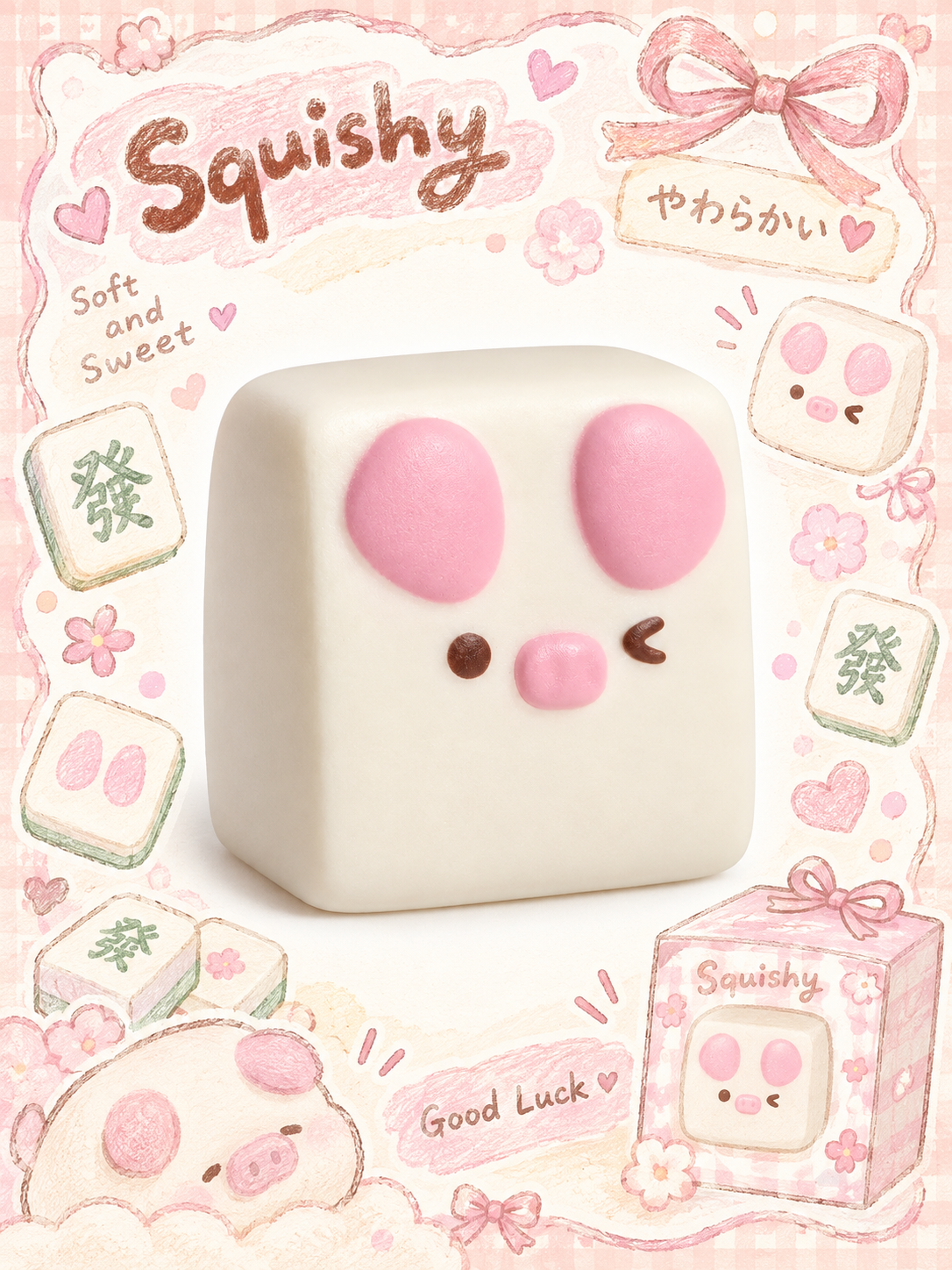 Moozy Lucky Piggy Cube Slowrising