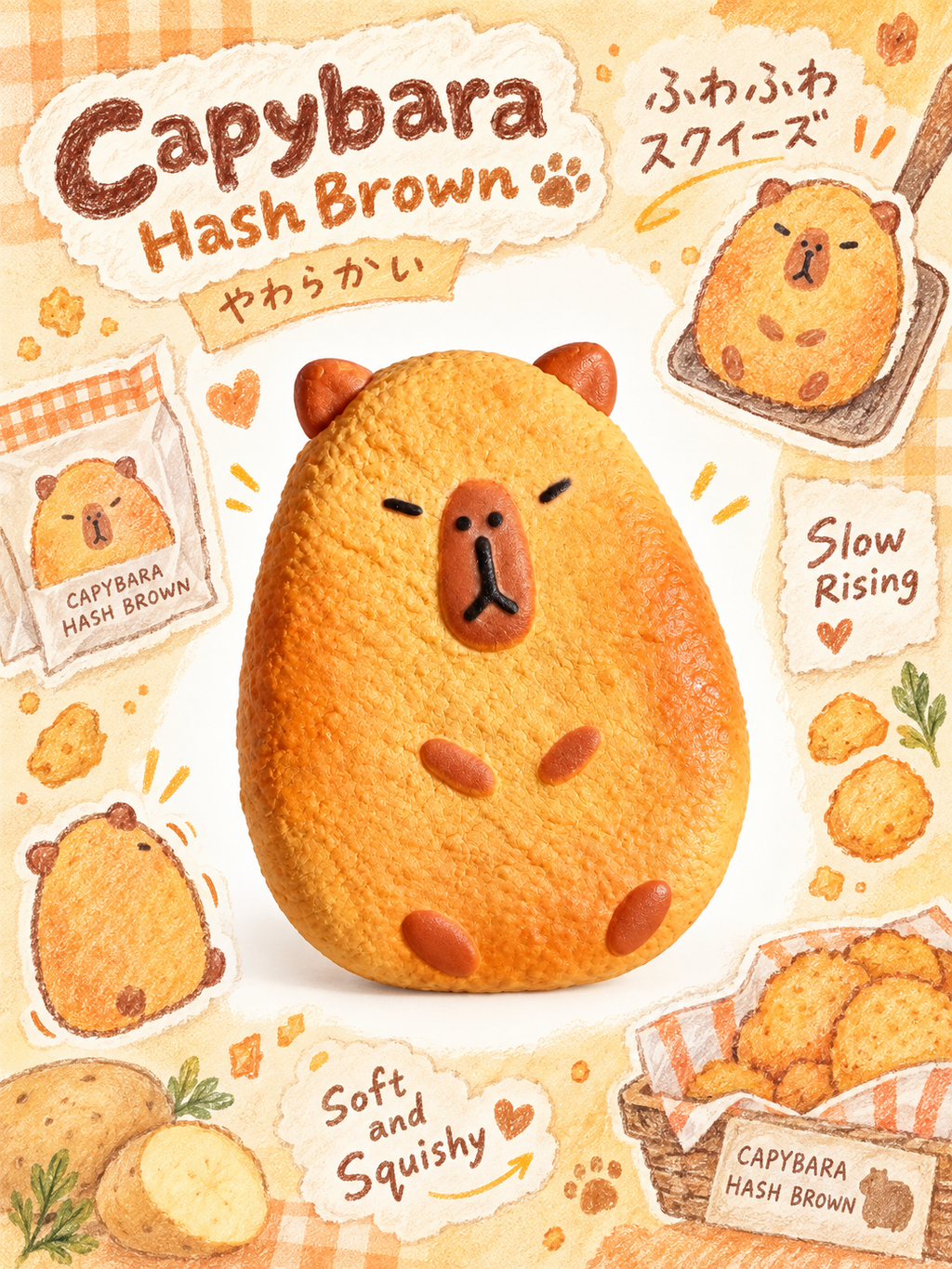 Moozy Chill Capybara Cookie Slowrising