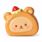 Moozy Strawberry Bear Cake Roll Slowrising Squishy