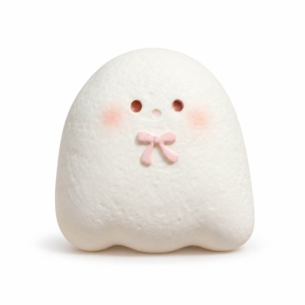 Moozy Slowrising Adorable Blushing Ghostie Squishy Toy