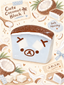 Sleepy Bear Coconut Pudding Block Taba Squishy Stress Relief Toy