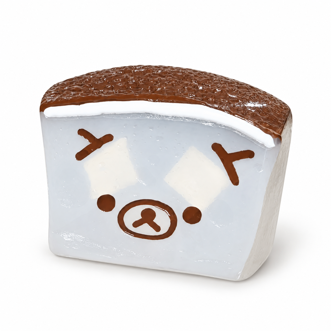 Sleepy Bear Coconut Pudding Block Taba Squishy Stress Relief Toy