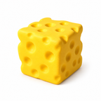 Moozy Buttery Swiss Cheese Cube Slowrising Squishy