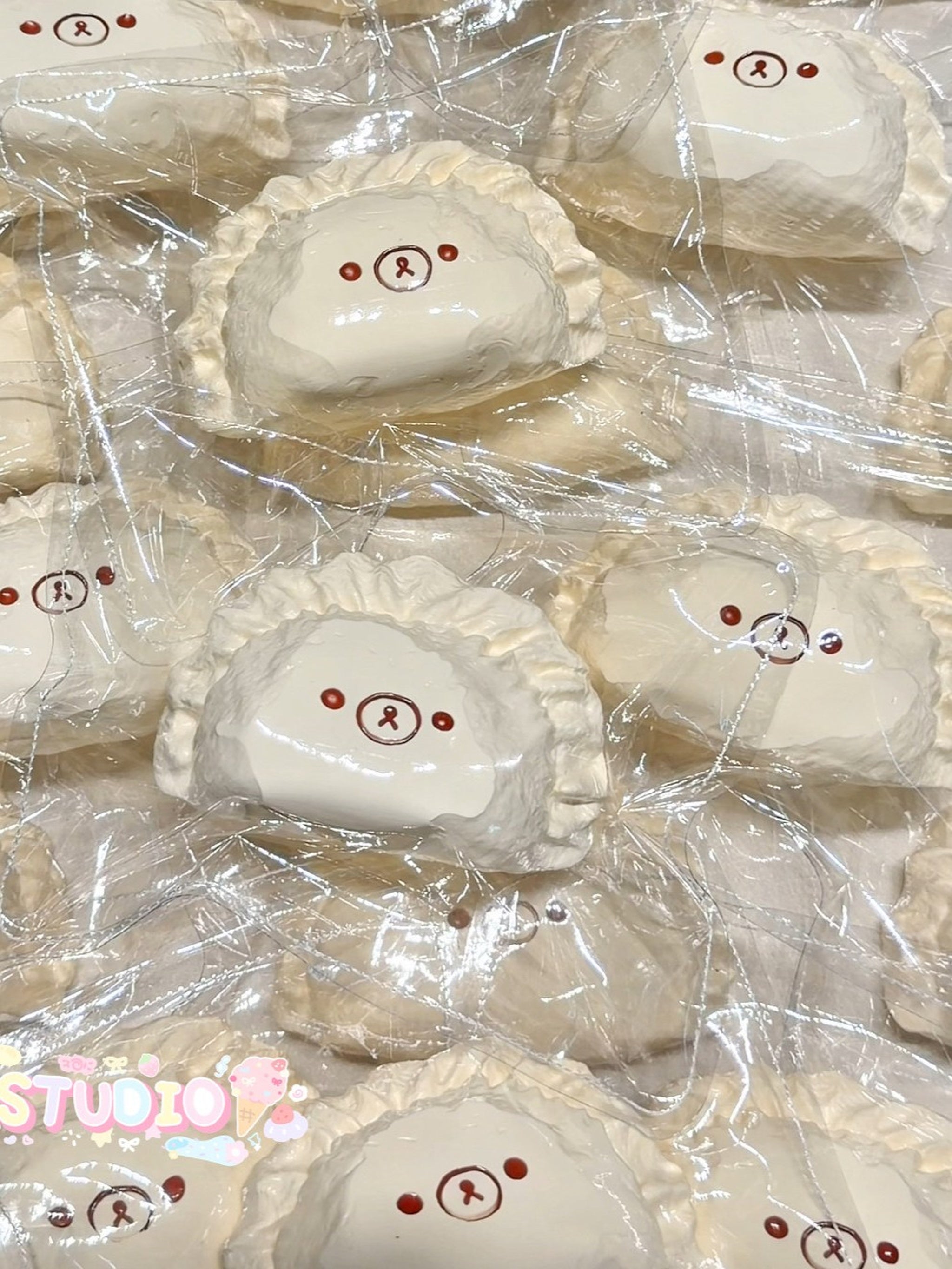 Adorable Bear Dumpling Taba Squishy | Kawaii Stress Relief Fidget Toy
