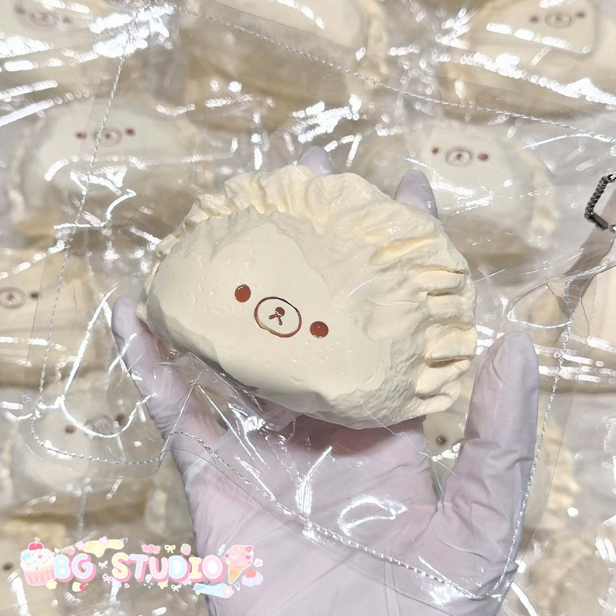 Adorable Bear Dumpling Taba Squishy | Kawaii Stress Relief Fidget Toy