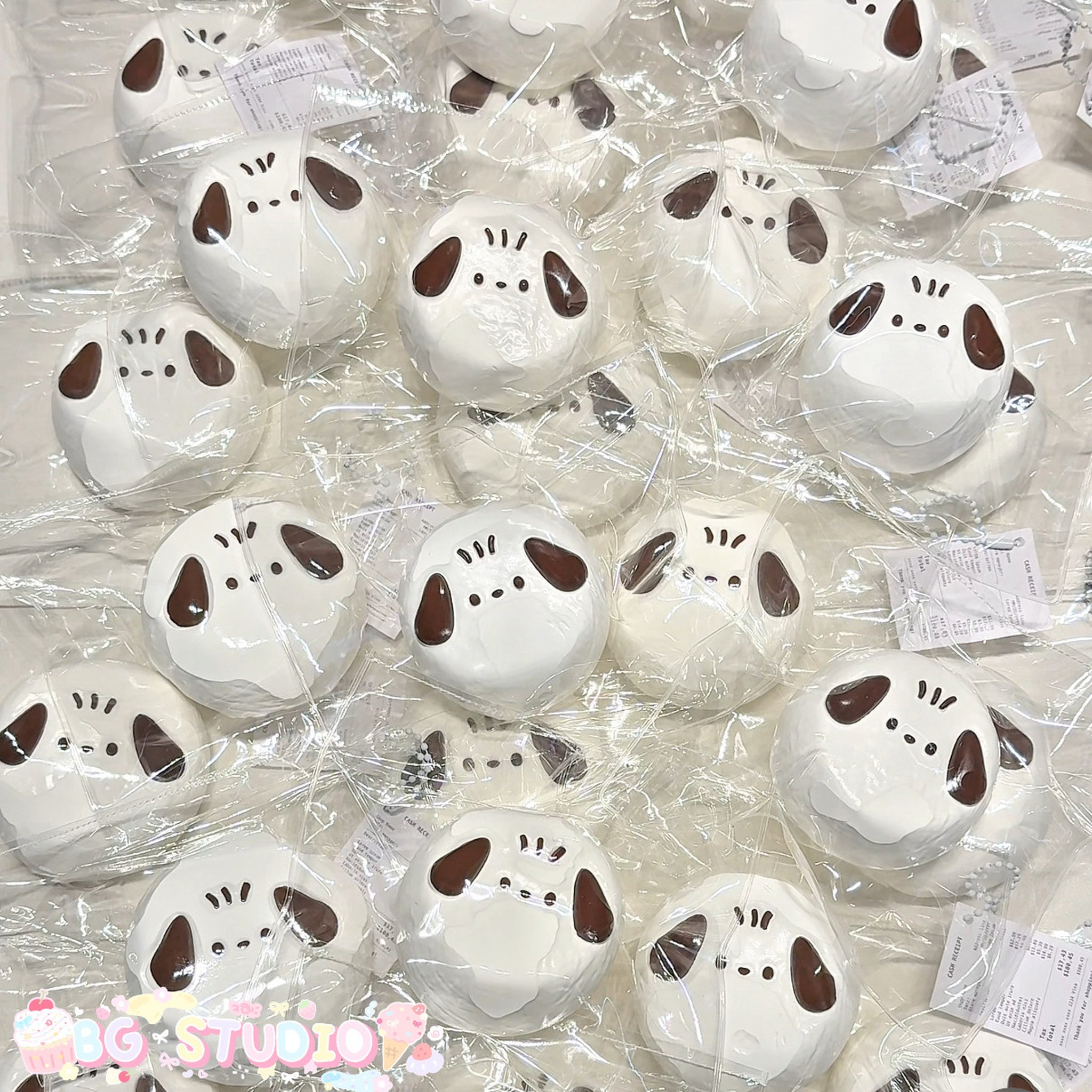 Adorable Puppy Bread Taba Squishy - Cute Dog Face Stress Relief Toy