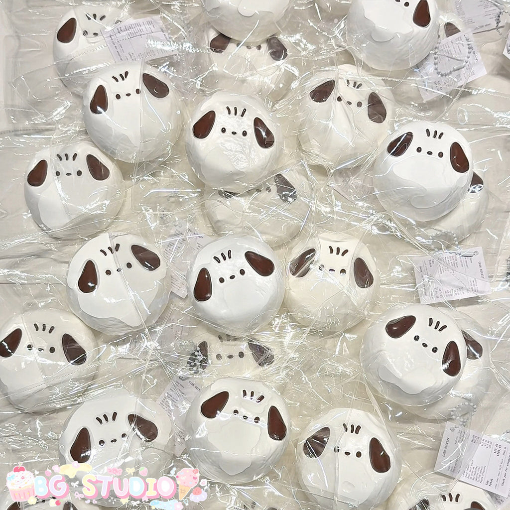 Adorable Puppy Bread Taba Squishy - Cute Dog Face Stress Relief Toy
