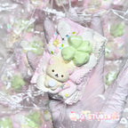 Kawaii Bear & Lucky Clover Marshmallow Treat Taba Squishy