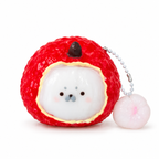 Hand-Painted Lychee Seal Pup Taba Squishy Stress Relief Toy
