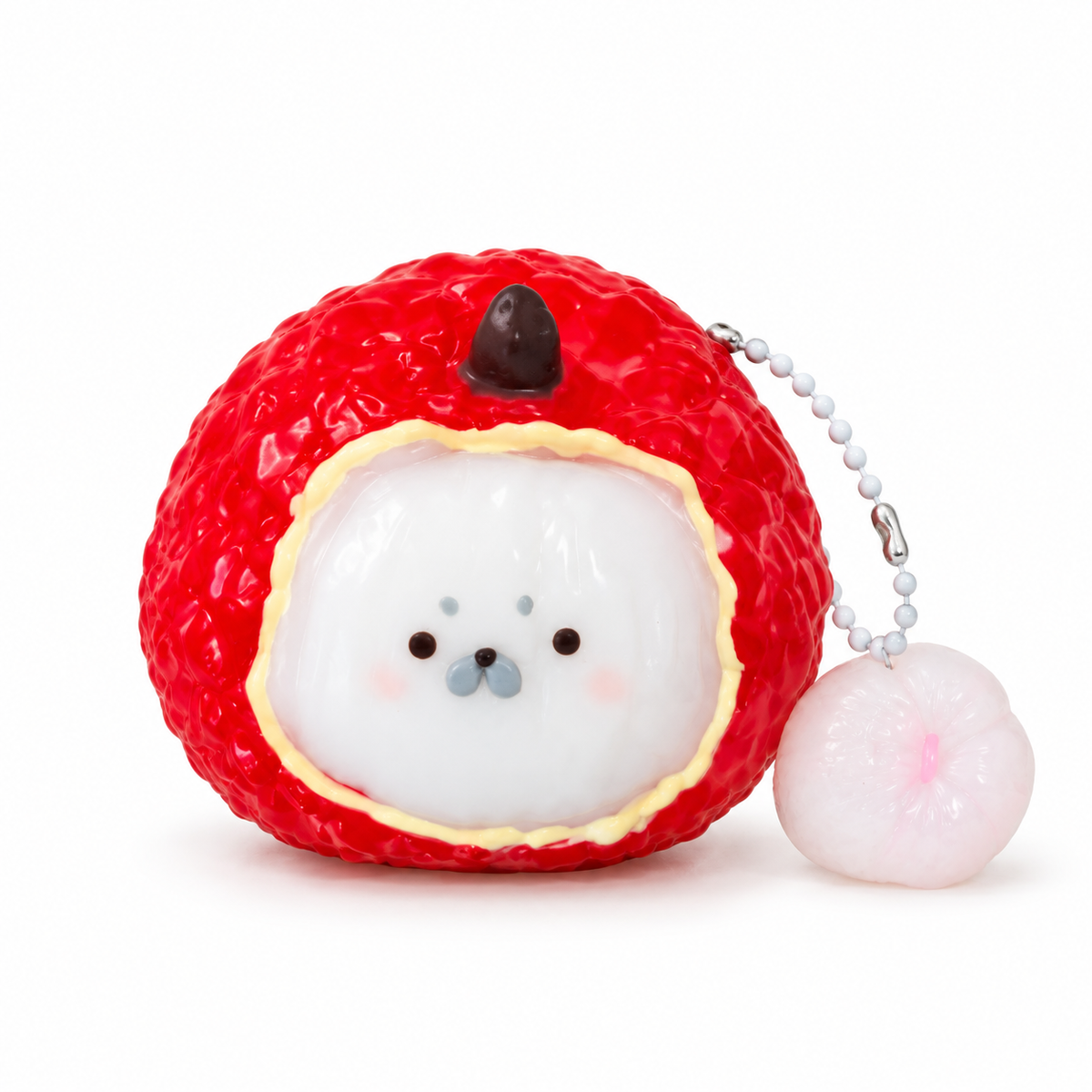 Hand-Painted Lychee Seal Pup Taba Squishy Stress Relief Toy