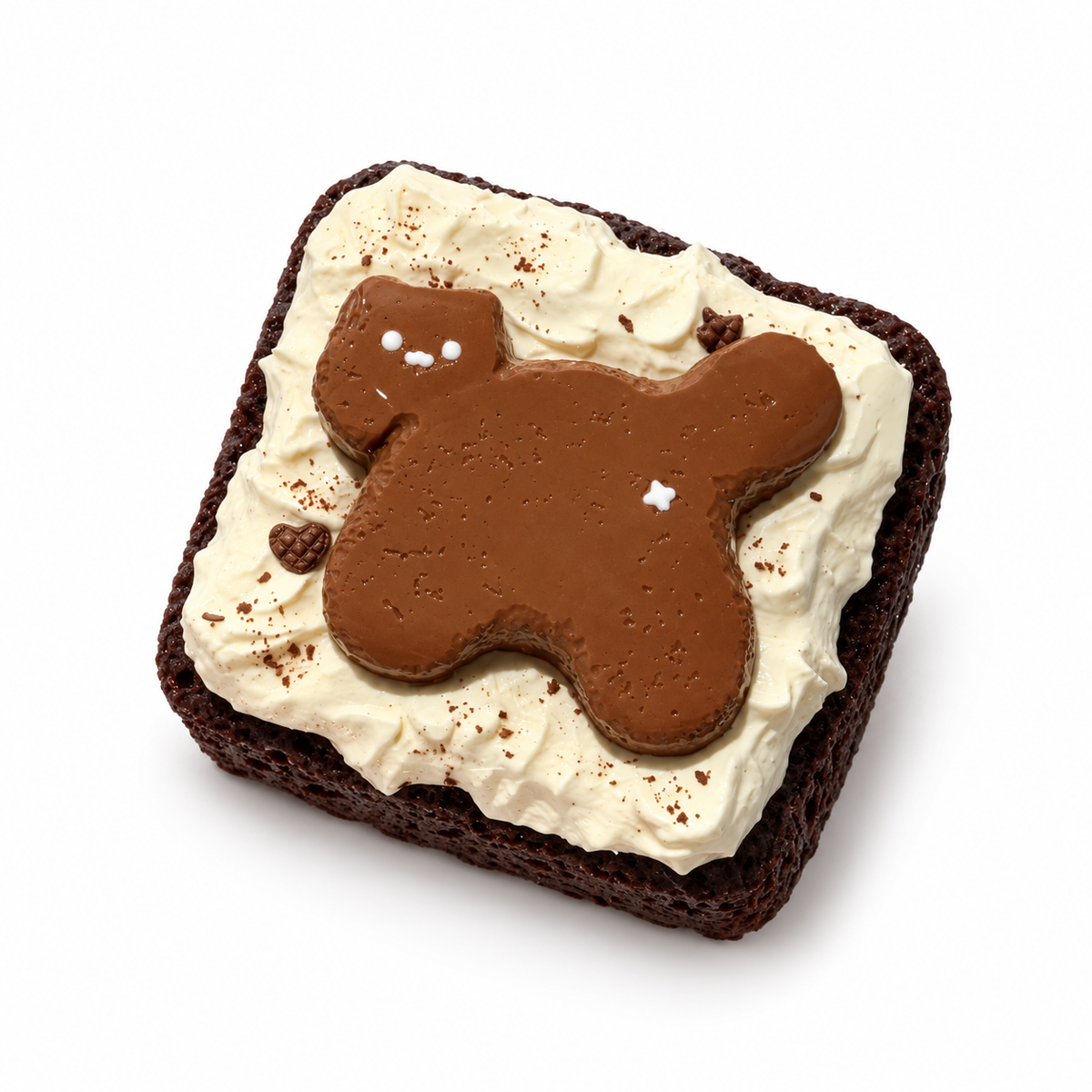 Frosted Kitty Chocolate Toast Taba Squishy