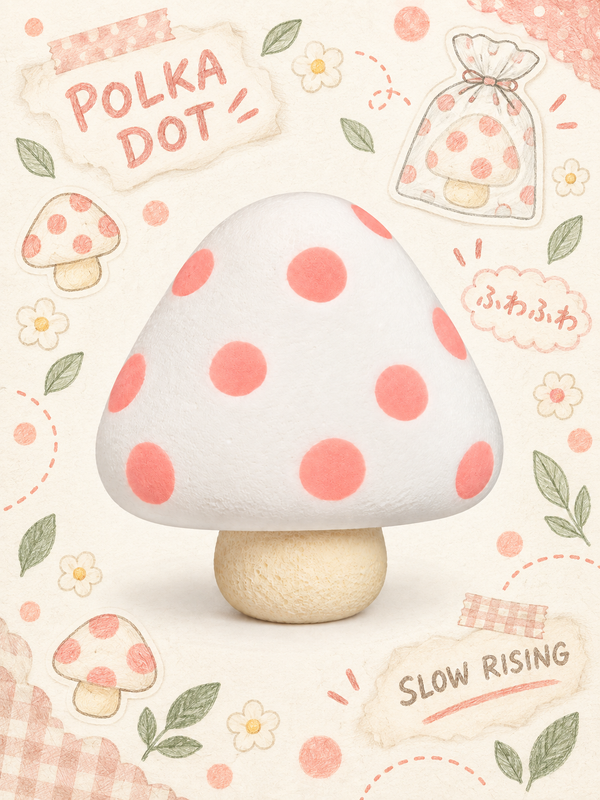 Adorable Polka Dot Mushroom Taba Squishy Fidget Toy Main image