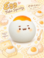 Adorable Soft-Boiled Egg Character Taba Squishy Stress Relief Toy