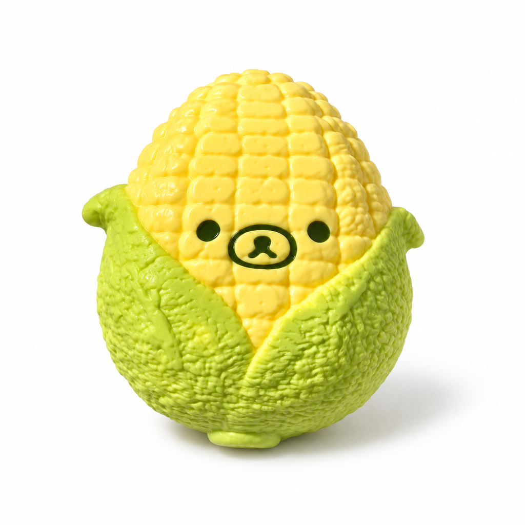 Adorable Corn Cob Bear Taba Squishy Stress Relief Fidget Toy