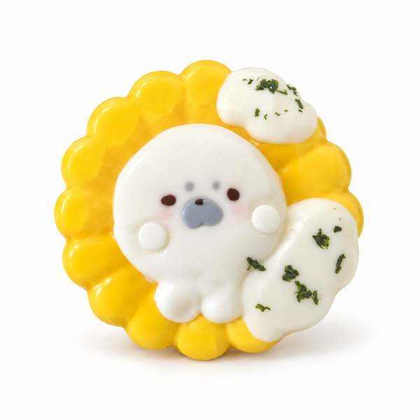 Adorable Seal Creamy Corn Pastry Taba Squishy Secondary image
