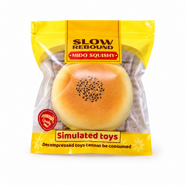 Mido Golden Sesame Bun Slowrising Stress Relief Squishy Secondary image
