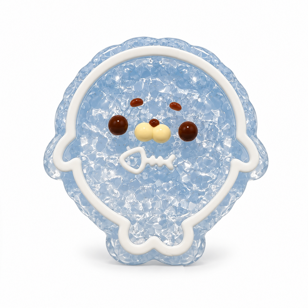 Crystal Ice Seal Taba Squishy - Cute Animal Fidget Toy for Stress Relief