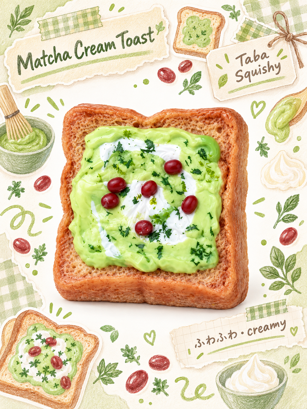Artisan Avocado Toast Taba Squishy