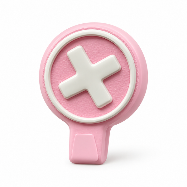 Cute Bear Check & Cross Decision Paddle Taba Squishy Sekundär produktbild