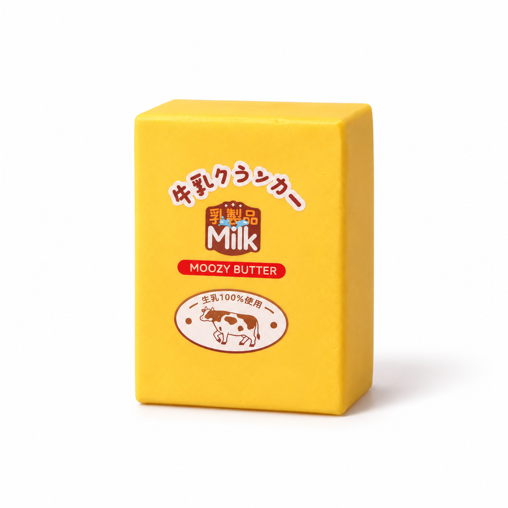 Moozy Farm Fresh Butter Block Slowrising Squeeze Toy