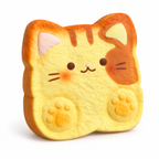 Moozy Kitty Toast Slowrising Squishy Bread Toy