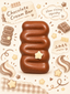 Moozy Slowrising Galaxy Chocolate Ripple Bar