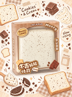 Moozy Cookies & Cream Speckled Toast Slowrising Squishy Toy