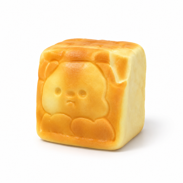 Jumbo Teddy Bear Toast Slowrising Squishy Loaf Sekundär produktbild