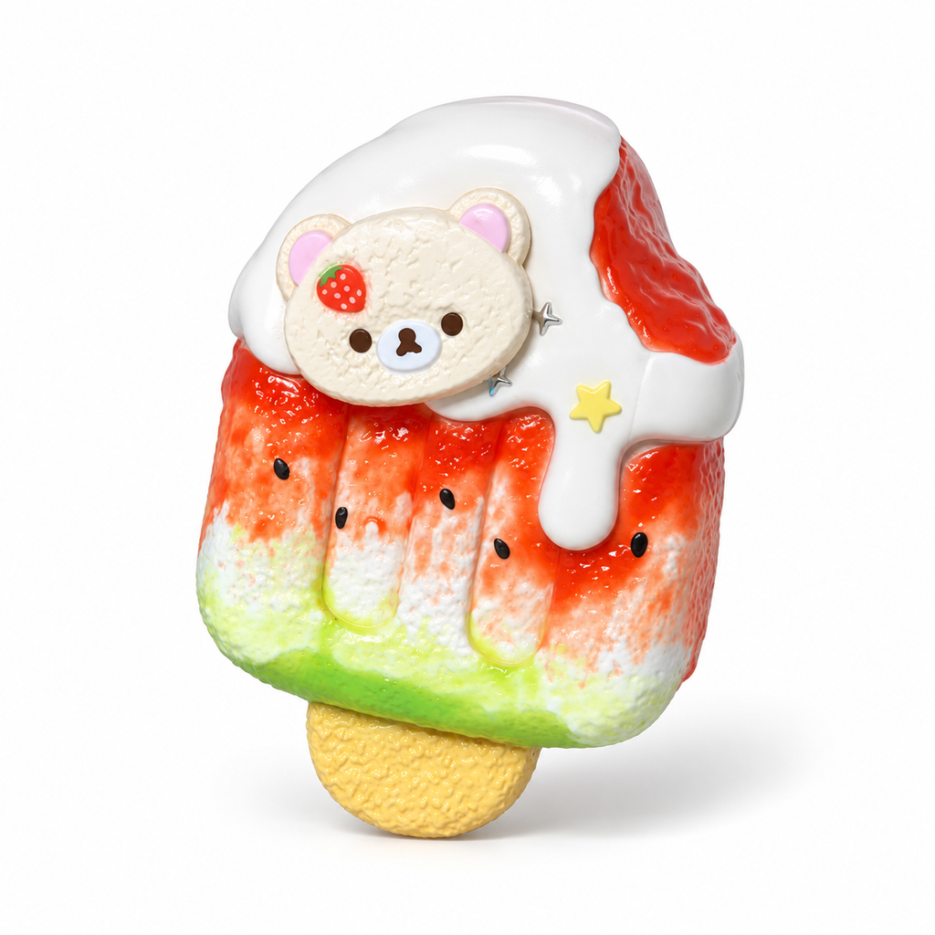 Beary Watermelon Ice Pop Taba Squishy